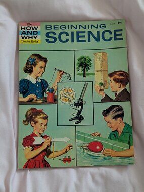 Wonder Books Blue Vintage 1971 Beginning Science Book 5011